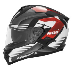 FULL FACE кацига NOX N304 бело црвена